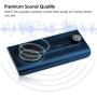 2020 Avantree CK11 Hands Free Bluetooth 5.0 Car Kits, Loud Speakerphone, Support Siri Google Assistant & Motion Auto On Off, Volume Knob, Wireless in Car Handsfree Speaker Kit with Visor Clip - Blue