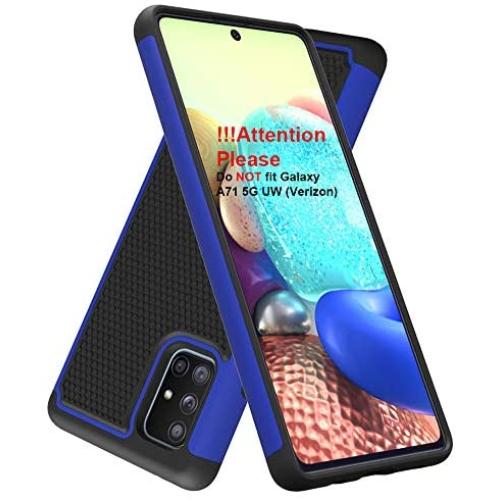 Dahkoiz Samsung Galaxy A71 5G Case, Sturdy Durable Armor Defender Cover Samsung A71 5G Case Dual Layer Hybrid Protective Phone Cases for Samsung Galaxy A71 5G, Blue