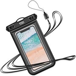 YOSH Waterproof Phone Pouch Waterproof Case Cell phone Dry Bag Underwater Pouch Compatible with iPhone 11/X/8 Galaxy S10/S9 Google Pixel 4 up to 6.8"