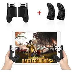 YaLiu 4 Triggers Mobile Game Controller for iPad，Sensitive Shoot Aim Gamepad Trigger for PUBG/Knives Out, Adjustable Gaming Handgrip for 4.5-12.9 inch Tablet & Android iOS Phone