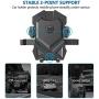 Phone Holder for Car,Universal Long Neck Car Mount Holder Compatible iPhone Xs XS Max XR X 8 8 Plus 7 7 Plus Samsung Galaxy S10 S9 S8 S7 S6 LG Nexus Sony and More（Black）