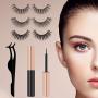 Magnetic Eyelashes&Magnetic Eyeliner Kit with Tweezers, Reusable, No Glue Needed, Waterproof, Easy to Apply
