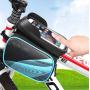 ZFF Travel Waterproof Bicycle Bag Tube Bag Mountain Bike Saddle Bag Bicycle Riding Equipment 6.2 Inch Mobile Phone Bag Accessories