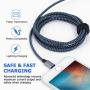 iPhone Charger, Sundix 3Pack 10ft Lightning Cable iPhone Charger Cable Nylon Braided Charging Cord Compatible iPhone XR XS XSMax X 8 8 Plus 7 7 Plus 6 6s Plus SE 5 5s 5c iPad iPod? (Blue)
