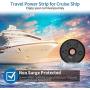 Power Strip with USB, NTONPOWER Travel Power Strip Flat Plug,3 Outlets 3 USB Desktop Charging Station,5 ft Extension Cord,Compact Travel Size,for Hotel, Cruise Ship,Dorm Room and Home-Black