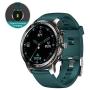 Tinwoo Smart Watch for Android / iOS Phones, Support Wireless Charging ,Bluetooth Health Tracker with Heart Rate Monitor, Digital Smartwatch for Women Men, 5ATM Waterproof (TPU Band Green)