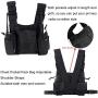 Clape Radio Chest Harness Trdio Universal Hands Free Walkie Talkies Accessories Front Pack Pouch Holster Vest Rig for Two Way Radio Walkie Talkie