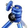 Lightweight Mini Webcam Tripod Logitech Webcam C920 C922 Small Camera Tripod Mount Cell Phone Holder Stand (Blue)
