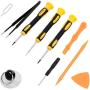 Repair Kit with Tools for All iPhone (4-XS Max), Samsung Galaxy, Note - Magnetic Screwdriver Tool Set for Cell Phones and Mobile Devices - Fix iPhone Screen, Battery with ScandiTech Toolkit