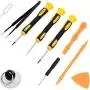 Repair Kit with Tools for All iPhone (4-XS Max), Samsung Galaxy, Note - Magnetic Screwdriver Tool Set for Cell Phones and Mobile Devices - Fix iPhone Screen, Battery with ScandiTech Toolkit