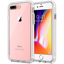 JETech Case for Apple iPhone 8 Plus and iPhone 7 Plus 5.5-Inch, Shock-Absorption Bumper Cover, Anti-Scratch Clear Back (HD Clear)