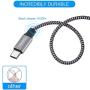 USB Type C Cable, TAKAGI 3Pack 6ft USB C to USB A Nylon Braid Fast Charging Cord High Speed Data Sync Transfer Charger Cable Compatible with Galaxy S9, Note, LG, Pixel 2 XL, Huawei, ONEPLUS (Gray)