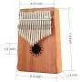 Donner 17 Key Kalimba Thumb Piano Finger Piano, Mbira Solid Mahogany Body DKL-17 Donner 17 Key Kalimba Thumb Piano Finger Piano, Mbira Solid Mahogany Body DKL-17