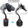 Wireless Car Charger, Anstop 2-in-1 Cup Holder Phone Mount Air Vent Holder Auto Clamping Qi Fast Charging Cell Phone Holder Compatible iPhone 11/Xs Max/XS/XR/X/8/8+, Samsung S10/S10+/S9/S9+（Black）