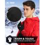 Touch Screen Black Running Gloves for Men & Women - Thermal Winter Glove Liners for Texting, Cycling & Driving