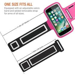 Trianium Armband, Water Resistant Large Cell Phone Armband for iPhone Xs/XS Max/XR/X/8 Plus, Galaxy S10/S10e/S10+/S9/S9/Note 9, Google Pixel 2 XL and More for Workout Band Skin & Key Holder