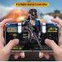 ZIYUMR PUBG Mobile Game Controller, Shooting Assist Button, Mobile Trigger, Mobile Game Joystick for 4-6.5 inch Android and Other Smart Phone (Blue)