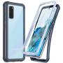 Temdan for Samsung Galaxy S20 Case, Built-in Screen Protector Full Body Heavy Duty Shockproof Case Support Wireless Charging for Samsung Galaxy S20 5G 6.2 inch 2020 Realese (Blue)
