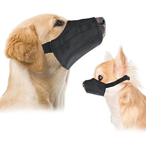 Downtown Pet Supply Quick Fit Dog Muzzle with Adjustable Straps, Black Nylon, Size 0, Size 1, Size 2, Size 3, Size 4, Size 5, Size 3 XL, Size 4 XL, or Size 5 XL