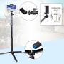 Smatree Telescoping Selfie Stick Compatible for GoPro Max/Hero 8/7/6/5/4/3+/3/Session/GOPRO Hero(2018)/Ricoh Theta S/V/Samsung Gear360/YI 4K