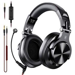 OneOdio A71 Over Ear Headsets with Boom Mic - PS4 Xbox One PC Laptop Wired Stereo Headphones with On-Line Volume & Share-Port Headsets for Gaming Office Phone Call DJ