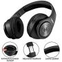 Bluetooth Headphones Wireless,Tuinyo Over Ear Stereo Wireless Headset 35H Playtime with deep bass, Soft Memory-Protein Earmuffs, Built-in Mic Wired Mode PC/Cell Phones/TV-Black