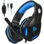 BUTFULAKE GH-2 Gaming Headset for Xbox One with Stereo Surround Sound, PS4 Headset with Noise Canceling Mic & LED Light, Over Ear Gaming Headphones for PC, Nintendo Switch, Mac, Laptop, Blue BUTFULAKE GH-2 Gaming Headset for Xbox One with Stereo Surround Sound, PS4 Headset with Noise Canceling Mic & LED Light, Over Ear Gaming Headphones for PC, Nintendo Switch, Mac, Laptop, Blue