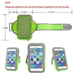 LENPOW Multifunctional Outdoor Sports Armband Sweatproof Running Armbag Casual Arm Package Bag Gym Fitness Cell Phone Bag Key Holder for iPhone 11 Pro XS Max XR X 8 7 Plus Samsung Galaxy Note S10 S9