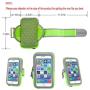 LENPOW Multifunctional Outdoor Sports Armband Sweatproof Running Armbag Casual Arm Package Bag Gym Fitness Cell Phone Bag Key Holder for iPhone 11 Pro XS Max XR X 8 7 Plus Samsung Galaxy Note S10 S9