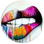 Biting Lips Hot Pink Colorful Painting Design on White PopSockets Grip and Stand for Phones and Tablets Biting Lips Hot Pink Colorful Painting Design on White PopSockets Grip and Stand for Phones and Tablets