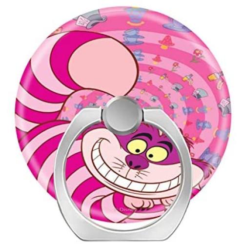 LoveStand-Cell Phone Ring Holder 360 Degree Finger Ring Stand for Smartphone Tablet and Car Mount-Alice in Wonderland Cheshire Pink cat Smiling