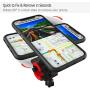 Bike Phone Mount, 360°Rotation Universal Motorcycle Handlebar Mount Adjustable Phone Mount Holder Stand Cell Phone Holder for Fits for iPhone and Any Smart Phone