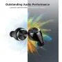 Letscom Wireless Earbuds, Bluetooth 5.0 Headphones IPX6 Sweat Proof, 80 Hours Playtime with Wireless Charging Case, HD Stereo Built-in Mic in-Ear Sports Earphones for Running Gym Workout
