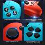 ElementDigital Mobile Game Controller, Telescopic Wireless Bluetooth Controller Gamepad for Android Phone, with Flexible Joystick, Red+Blue