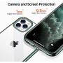 TORRAS Crystal Clear iPhone 11 Pro Case, [Anti-Yellowing] Soft Silicone Shockproof Thin Cover Slim Gel Phone Cases for iPhone 11 Pro 5.8 inch, Midnight Green