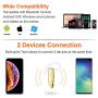 Link Dream Bluetooth Earpiece for Cell Phone Hands Free Wireless Headset Noise Cancelling Mic 24Hrs Talking 1440Hrs Standby Compatible with iPhone Samsung Android for Driver Trucker (Gold)
