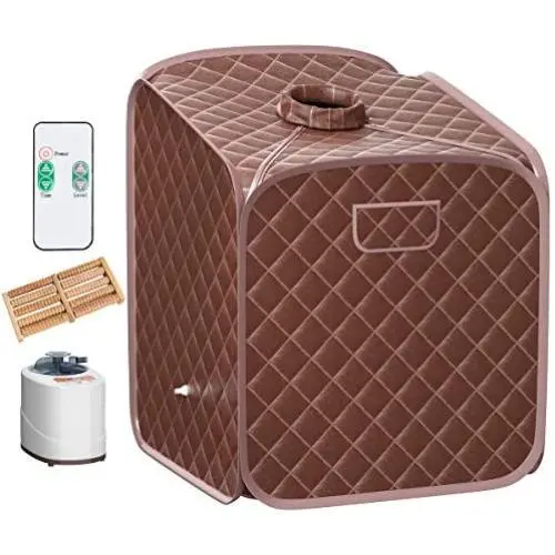 Giantex Portable Steam Sauna Spa 2L Folding Private Sauna Tent W/Chair Foot Massage Roller Absorbent Pad and 9 Adjustable Temperature Levels Spa Tent for Weight Loss Stress Fatigue (Coffee) Giantex Portable Steam Sauna Spa 2L Folding Private Sauna Tent W/Chair Foot Massage Roller Absorbent Pad and 9 Adjustable Temperature Levels Spa Tent for Weight Loss Stress Fatigue (Coffee)