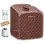 Giantex Portable Steam Sauna Spa 2L Folding Private Sauna Tent W/Chair Foot Massage Roller Absorbent Pad and 9 Adjustable Temperature Levels Spa Tent for Weight Loss Stress Fatigue (Coffee) Giantex Portable Steam Sauna Spa 2L Folding Private Sauna Tent W/Chair Foot Massage Roller Absorbent Pad and 9 Adjustable Temperature Levels Spa Tent for Weight Loss Stress Fatigue (Coffee)