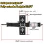 Weize RV Trailer Camper Stabilizer Leveling Scissor Jacks with Handle-24"- 5000lbs - Set Of 4