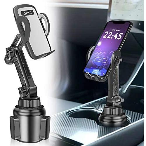 OHUI Cup Phone Holder for Car Universal Cup Phone Mount with Adjustable Long Neck for iPhone 11 Pro/XR/XS Max/X/8/7 Plus/6s/Samsung S10+/Note 9/S8 Plus/S7