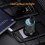 Rapid USB C Car Charger Adapter, Compatible for Samsung Galaxy S20 Plus/S20/S20 Ultra/S10+/S10/S10e/S9+/S9/S8, Note 10/Note 9/Note 8, 18w Dual-Port Quick Charge 3.0, Fast Charging Type C Cable 6.6FT