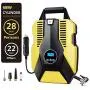 Perizons Digital Tire Inflator with Gauge,Tire Pump with 12VDC,Portable Air Compressor,28mm Larger on Cylinder Diameter Than Other Brand which 22mm in Inflator, Then 40% Faster on Inflating