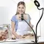 Live Bracket Fill Light,LNtech Selfie Ring Light and Cell Phone Holder Stand for Live Stream,Makeup,LED Camera Light Compatible iPhone Android Phone (Black) Live Bracket Fill Light,LNtech Selfie Ring Light and Cell Phone Holder Stand for Live Stream,Makeup,LED Camera Light Compatible iPhone Android Phone (Black)
