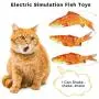 Mural Wall Art Moving Cat Kicker Fish Toy, Electronic 3D Printed Interactive Fish Cat Toys, Wiggle Fish Catnip Toys, Cat Toys for Indoor Cats Exercise Mural Wall Art Moving Cat Kicker Fish Toy, Electronic 3D Printed Interactive Fish Cat Toys, Wiggle Fish Catnip Toys, Cat Toys for Indoor Cats Exercise