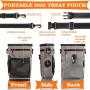 EDUPLINK Dog Treat Training Pouch Dog Training kit Large Capacity Easily Carries Pet Toys Kibble Treats Built-in Poop Bag Dispenser Easy to Clean Waterproof 4 Wearing Way