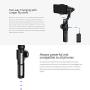 Zhiyun Smooth 4 3 Axis Handheld Gimbal Stabilizer, Focus Pull & Zoom Capability, Timelapse Expert, Object Tracking, Two-Way Charging & 12h Runtime, Phonego Mode for Instant Scene Transition (Black)