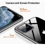 TORRAS Crystal Clear iPhone 11 Pro Case, [Anti-Yellowing] Soft Silicone Shockproof Thin Cover Slim Gel Phone Cases for iPhone 11 Pro 5.8 inch, Black