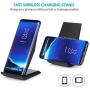 Fast Wireless Charger, NANAMI Qi Certified Charging Stand [with QC3.0 Adapter],7.5W Compatible iPhone SE/11/11 Pro/11 Pro Max/XS Max/XS/XR/X/8 Plus,10W for Samsung Galaxy S20/S10/S9/S8/S7/Note 10+/9/8