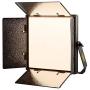 Ikan Lyra (3X) Bi-Color 3200K-5600K Soft Panel (1) 1 x 1 Studio & Field LED Lighting Kit, Includes Barn Doors, Stands and Case, Bi-Color Adjustable (LB10-3PT-KIT) - Black