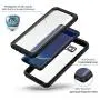 Lanhiem Galaxy S8 Case, IP68 Waterproof Dustproof Shockproof Case with Built-in Screen Protector, Full Body Sealed Underwater Protective Cover for Samsung Galaxy S8 (Black)